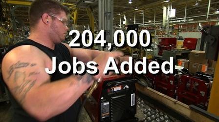 Video thumbnail: PBS NewsHour Despite shutdown, October jobs report good news for economy