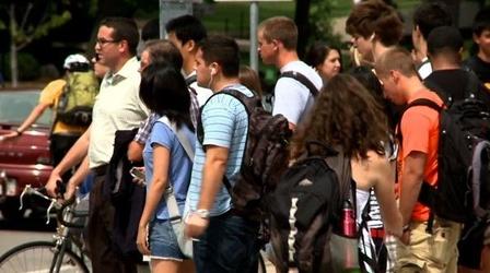 Video thumbnail: PBS NewsHour Convincing 'young invincibles' to sign up for coverage