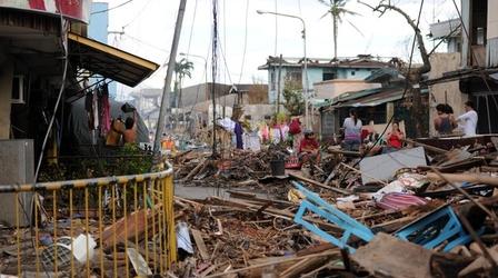 Video thumbnail: PBS NewsHour Debris continues to be obstacle to typhoon relief efforts