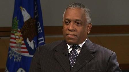 Video thumbnail: PBS NewsHour ATF head Jones reflects on agency's outdated technology