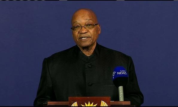South African President Zuma on Mandela's death