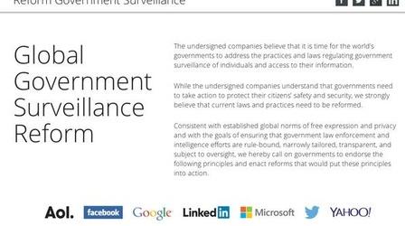 Video thumbnail: PBS NewsHour Tech giants call for tighter limits on gov't surveillance