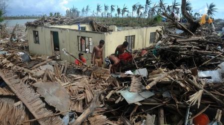Video thumbnail: PBS NewsHour Philippines disaster inspires 'typhoon' of aid activity