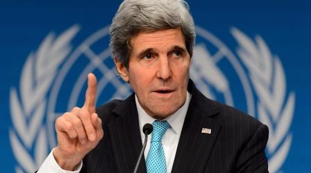 Video thumbnail: PBS NewsHour Kerry: Finally, people came together on Syria