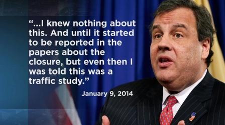 Video thumbnail: PBS NewsHour Official alleges Christie knew about bridge lane closure