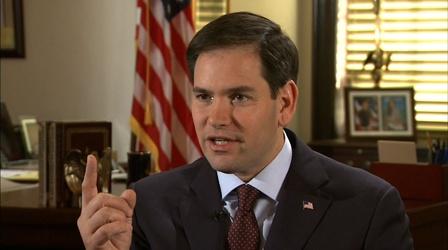 Video thumbnail: PBS NewsHour Sen. Marco Rubio on ways to reverse income inequality