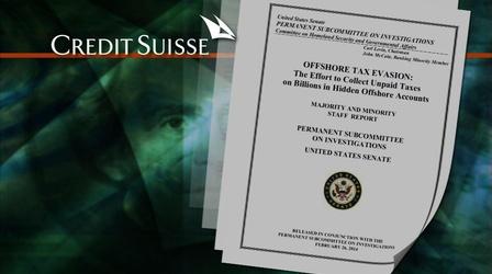 Video thumbnail: PBS NewsHour Senate grills Swiss banking giant on tax evasion