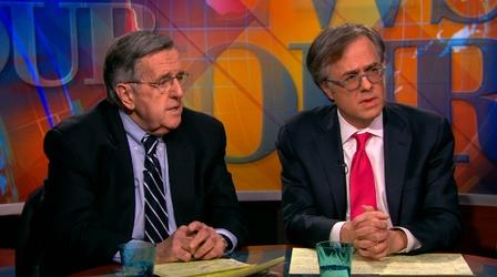 Video thumbnail: PBS NewsHour Shields and Gerson on Cold War echoes, campaign financing