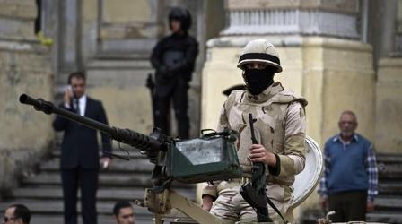 Video thumbnail: PBS NewsHour Dissent in Egypt persists despite mass trials