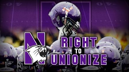 Video thumbnail: PBS NewsHour Labor board rules Northwestern athletes eligible for union