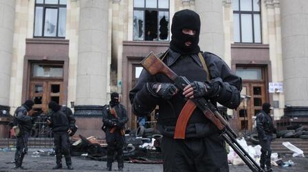 Video thumbnail: PBS NewsHour De-escalating Eastern Ukraine unrest is delicate challenge