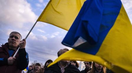 Video thumbnail: PBS NewsHour In Ukraine, will a propaganda war turn into civil war?