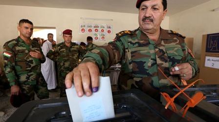Video thumbnail: PBS NewsHour Approaching elections, Iraq faces violence and division
