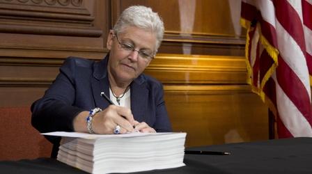 Video thumbnail: PBS NewsHour EPA chief defends price of carbon-cutting plan