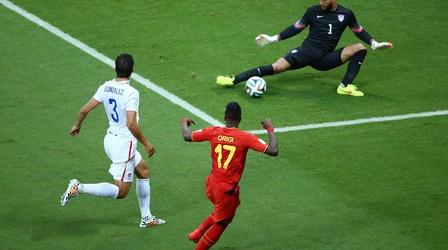 Video thumbnail: PBS NewsHour Former goalkeeper talks soccer skills, concussion awareness