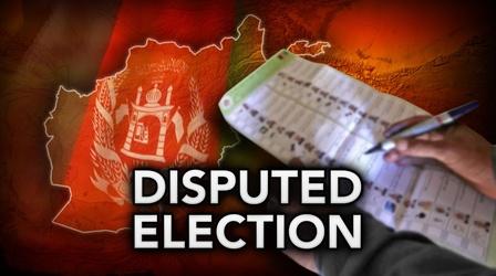 Video thumbnail: PBS NewsHour Alleged fraud halts progress in Afghan presidential election