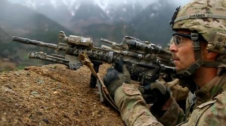 Video thumbnail: PBS NewsHour A reporter and his son embed with U.S. troops in Afghanistan