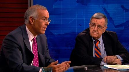 Video thumbnail: PBS NewsHour Shields and Brooks on suing the president