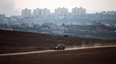 Video thumbnail: PBS NewsHour Israel’s U.S. ambassador on Gaza ground invasion prospects