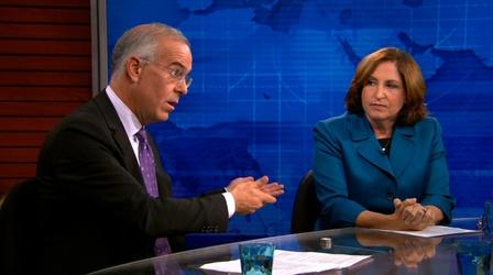 Video thumbnail: PBS NewsHour Brooks and Marcus on police power in Ferguson