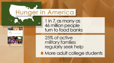 Video thumbnail: PBS NewsHour More emergency food assistance going to working Americans