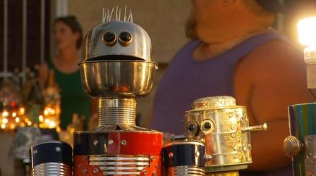 Video thumbnail: PBS NewsHour Robot sculptures feed the homeless in Phoenix