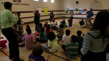 Video thumbnail: PBS NewsHour Motivating middle school students to apply for college