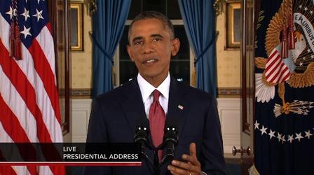 Video thumbnail: PBS NewsHour Obama: 'America can mobilize the world against terrorists'