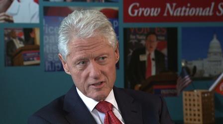 Video thumbnail: PBS NewsHour Clinton: Putin's media control enables him to hang on