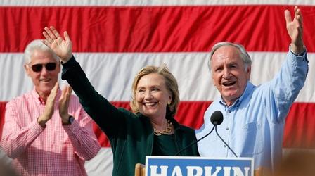 Video thumbnail: PBS NewsHour She’s ‘baack’ — Hillary Clinton returns to Iowa