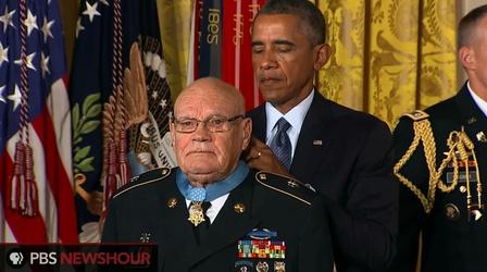 Video thumbnail: PBS NewsHour Two Vietnam veterans receive the Medal of Honor