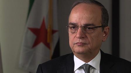 Video thumbnail: PBS NewsHour Syrian opposition chief: U.S. assistance against Assad