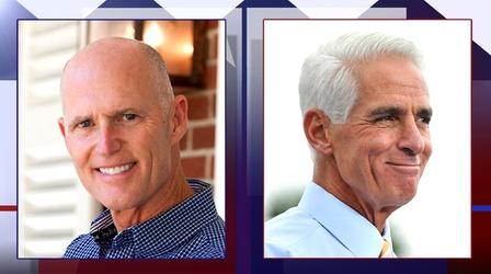 Video thumbnail: PBS NewsHour Political flip-flops in the Sunshine State’s gov. race