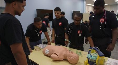 Video thumbnail: PBS NewsHour Training young men to change their lives by saving others