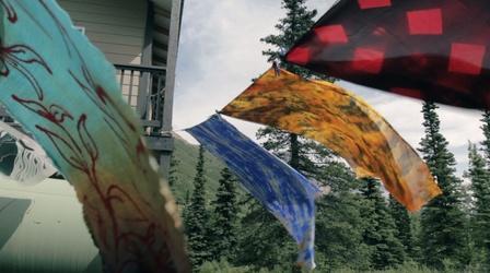 Video thumbnail: PBS NewsHour One Alaskan artist makes unpredictable patterns with silk