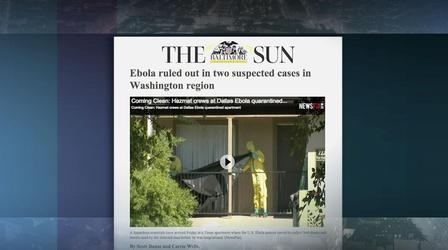 Video thumbnail: PBS NewsHour Debunking the myths about the spread of Ebola in the US