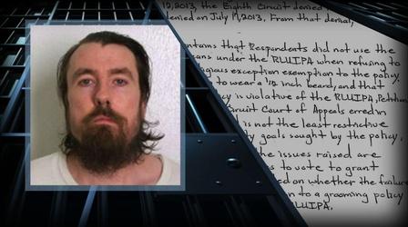 Video thumbnail: PBS NewsHour Should inmates be allowed facial hair for their faith?