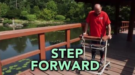 Video thumbnail: PBS NewsHour Paralyzed man walks after transplanted cells