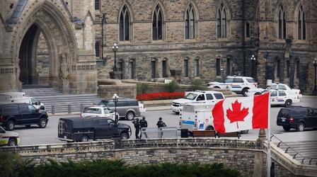 Video thumbnail: PBS NewsHour Rare shooting in Ottawa prompts questions about shooter