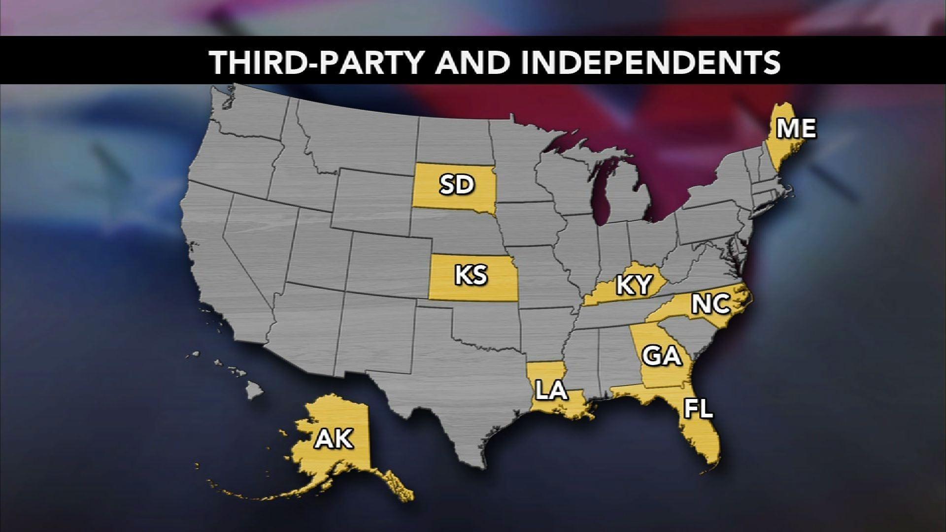 How third-party candidates could disrupt midterm elections
