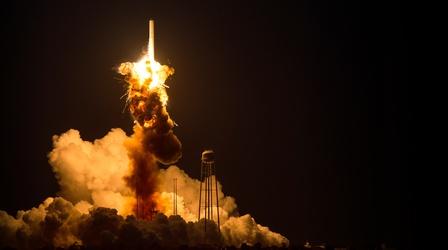 Video thumbnail: PBS NewsHour Explosion raises questions about commercial space travel