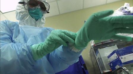 Video thumbnail: PBS NewsHour Go inside a U.S. hospital preparing for more Ebola cases