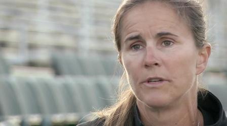 Video thumbnail: PBS NewsHour Brandi Chastain: Get rid of heading from soccer for kids