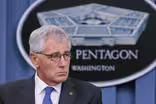 Why is Chuck Hagel stepping down?