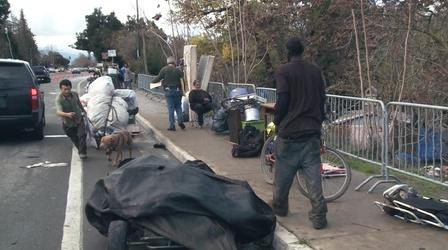 Video thumbnail: PBS NewsHour Tent cities rise amid housing shortage in Silicon Valley
