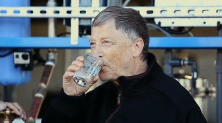 Video thumbnail: PBS NewsHour NewsHour Shares: Bill Gates drinks water purified from waste