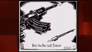 Death of cartoonists draws out defense of free expression