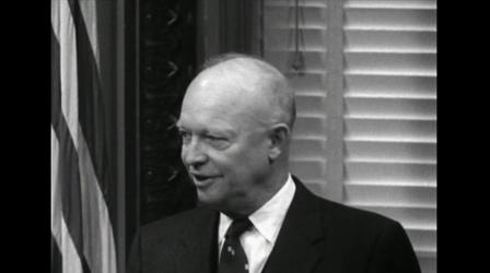 Video thumbnail: PBS NewsHour Eisenhower held first televised news conference 60 years ago