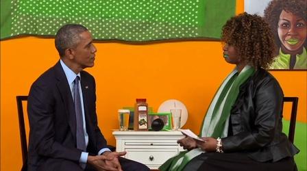 Video thumbnail: PBS NewsHour Interactive media helps Obama connect with the country