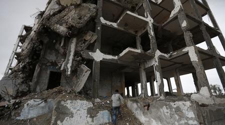 Video thumbnail: PBS NewsHour Gazans suffer as post-war rebuilding lags